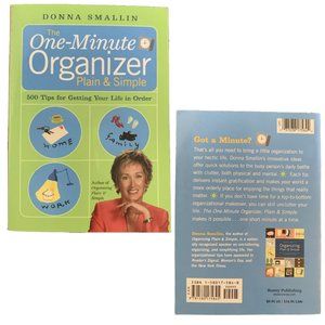 The One Minute Organizer Plain And Simple By Donna Smallin Paperback 2004